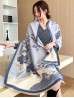 Floral Design Blanket Scarf